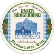 38726: Buergerbrau Bad Reichenhall, 100x100 mm