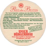 38728: Germany, Buergerbrau Bad Reichenhall, 90x90 mm