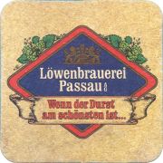 38974: Loewenbrauerei Passau, 93x93 mm