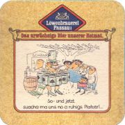 38975: Loewenbrauerei Passau, 93x93 mm