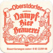 38995: Dampfbierbrauerei Oberstdorf, 93x93 mm