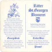 39051: Ritter St. Georgen-Brauerei, 93x93 mm