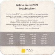 39219: Papus Bierdeckel (Italy), 93x93 mm